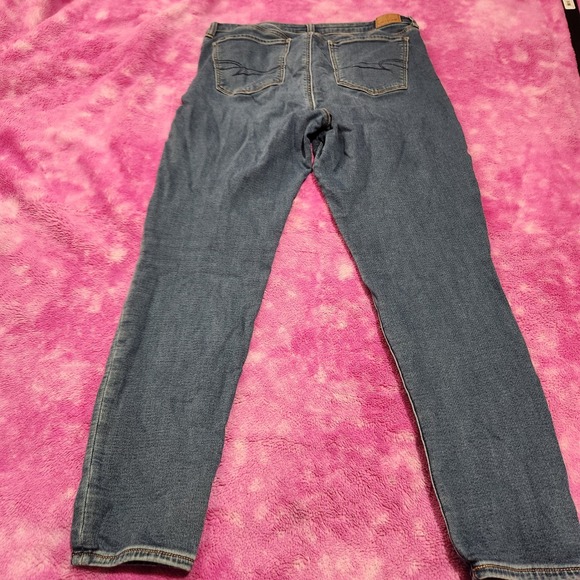 American Eagle Jeans Women's 34x27 High Rise Super Jegging Next Level Stretch - Picture 12 of 13
